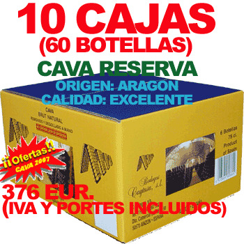 Cava Reserva Monasterio de Veruela , 10 Cajas, 60 unidades